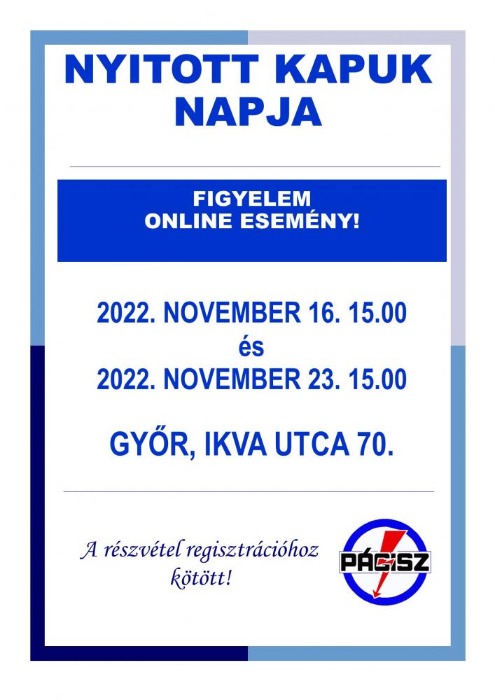Nyitott kapuk napja 2022 plakát